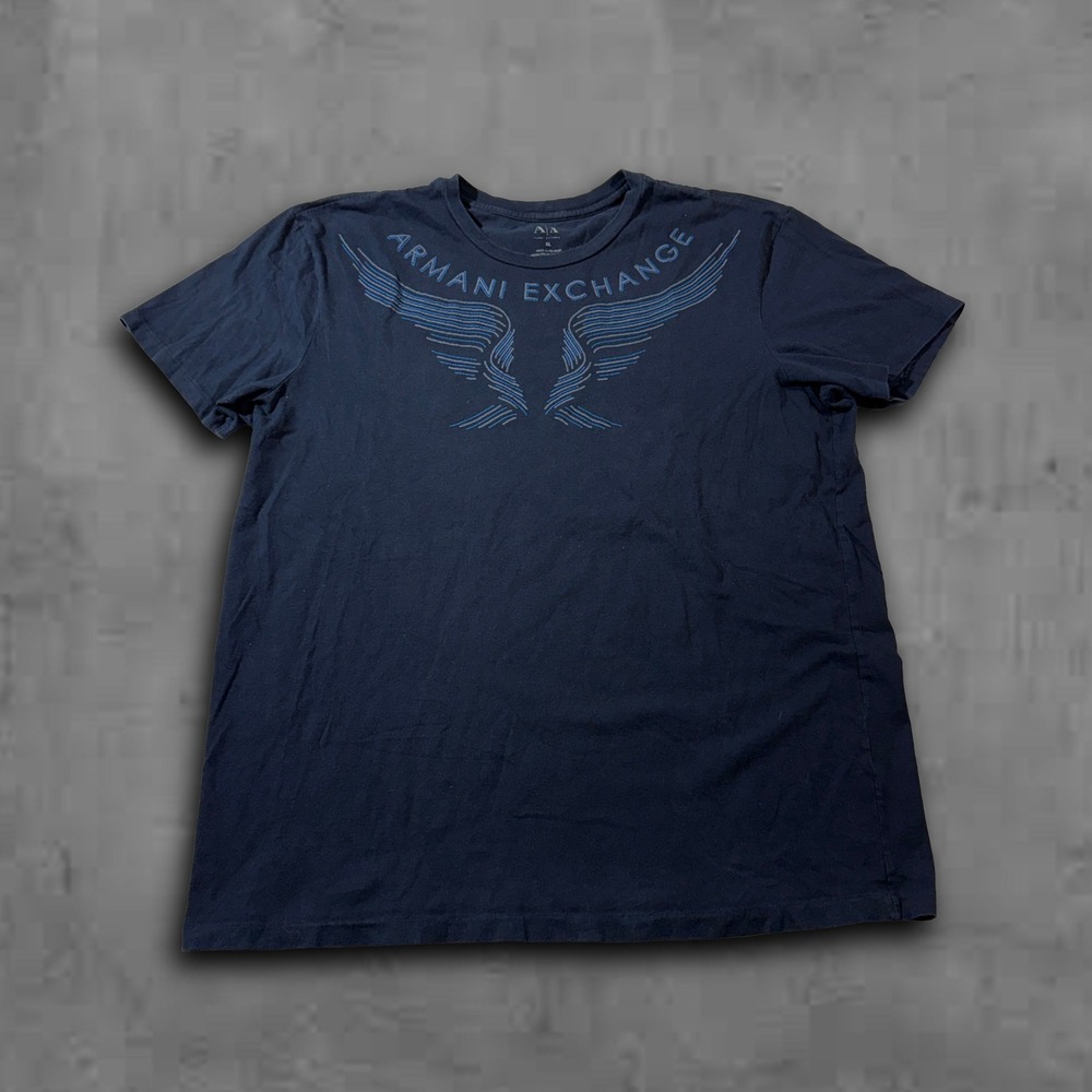 Y2K Black Armani Exchange Streetwear Tee
